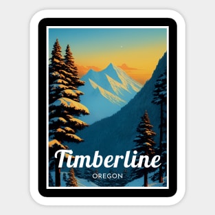 Timberline Oregon United States Ski Sticker